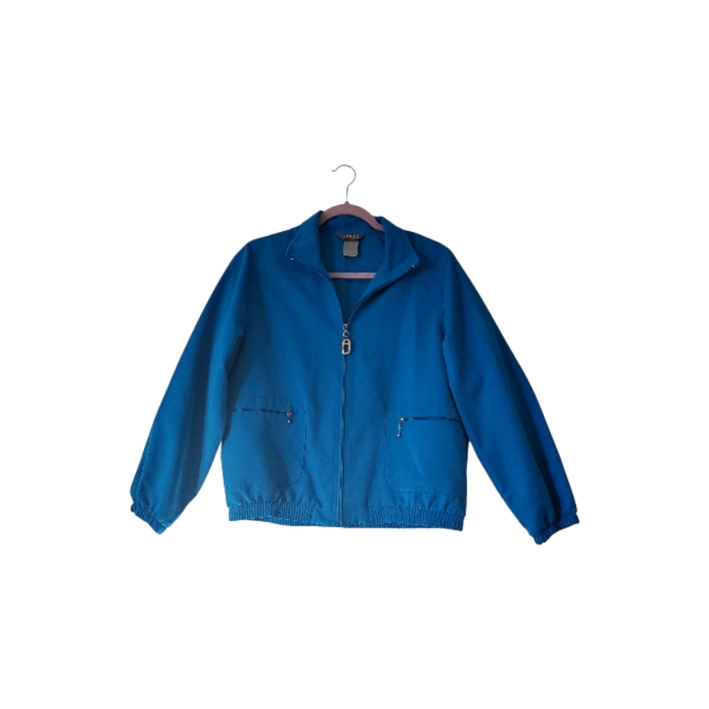 Koret Blue Zipup Jacket Size Small Petite SP Women